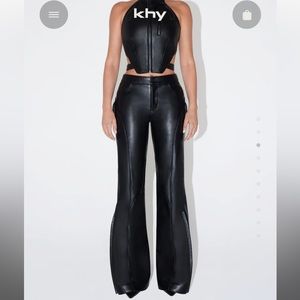 NWT KHY by Kylie Jenner faux leather pants